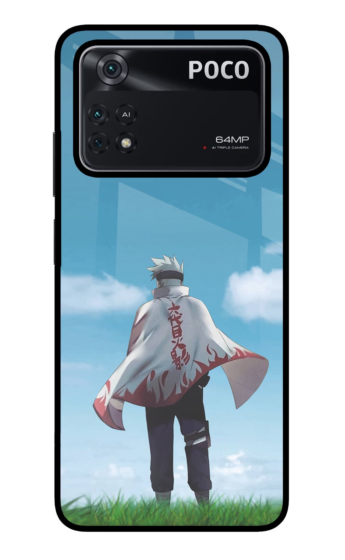 Kakashi Poco M4 Pro 4G Glass Case