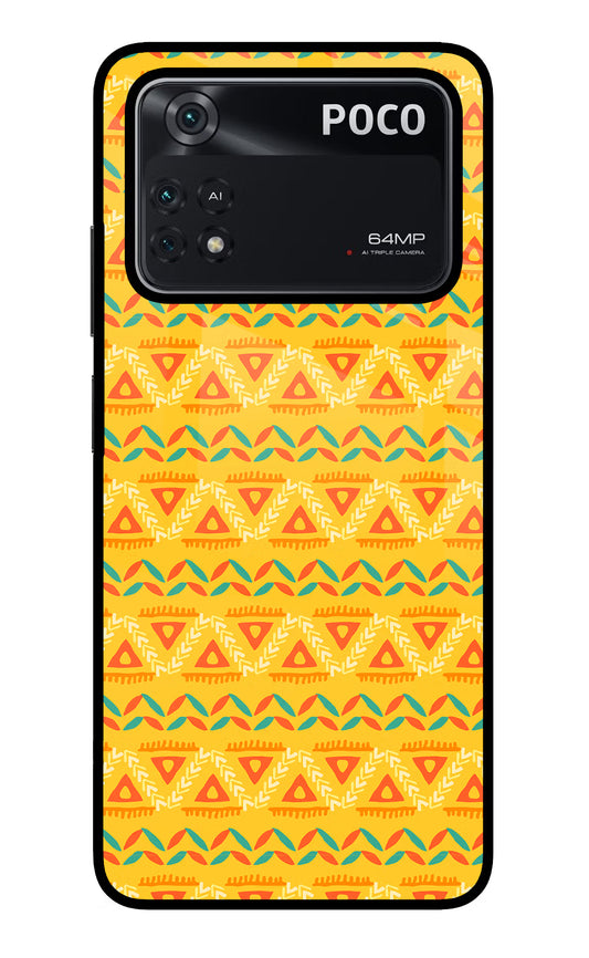 Tribal Pattern Poco M4 Pro 4G Glass Case