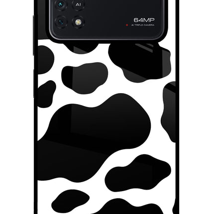 Cow Spots Poco M4 Pro 4G Glass Case