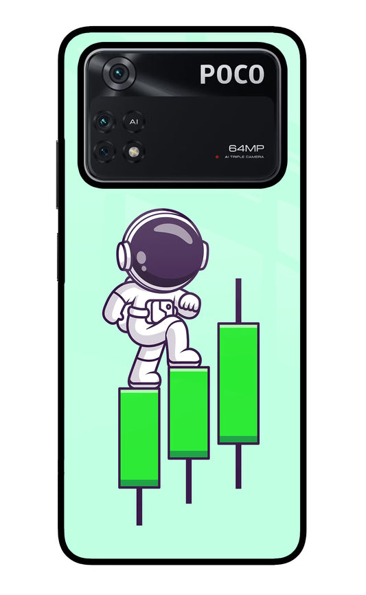 Astronaut Trader Poco M4 Pro 4G Glass Case