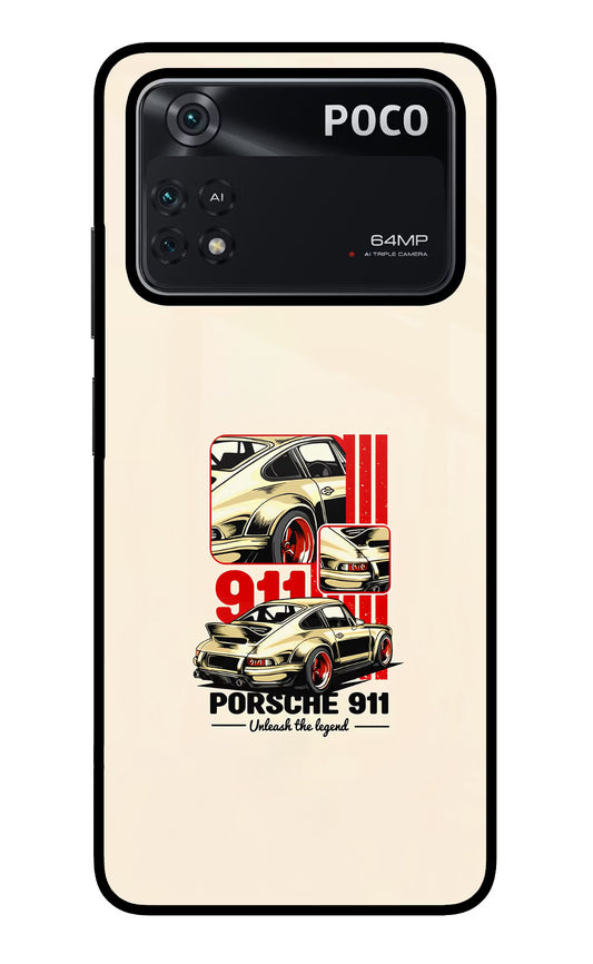 Classic Porsche 911 Poco M4 Pro 4G Glass Case