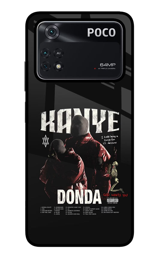 Donda Kanye West Poco M4 Pro 4G Glass Case