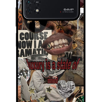 Luxury Poco M4 Pro 4G Glass Case