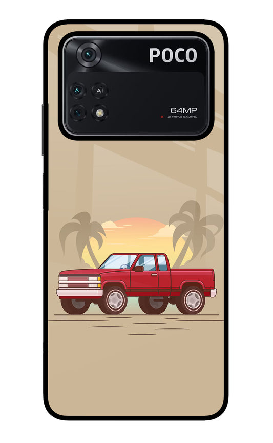 Desert Classic Drive Poco M4 Pro 4G Glass Case