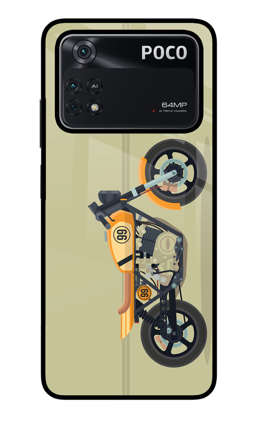 Vertical Speedster Poco M4 Pro 4G Glass Case