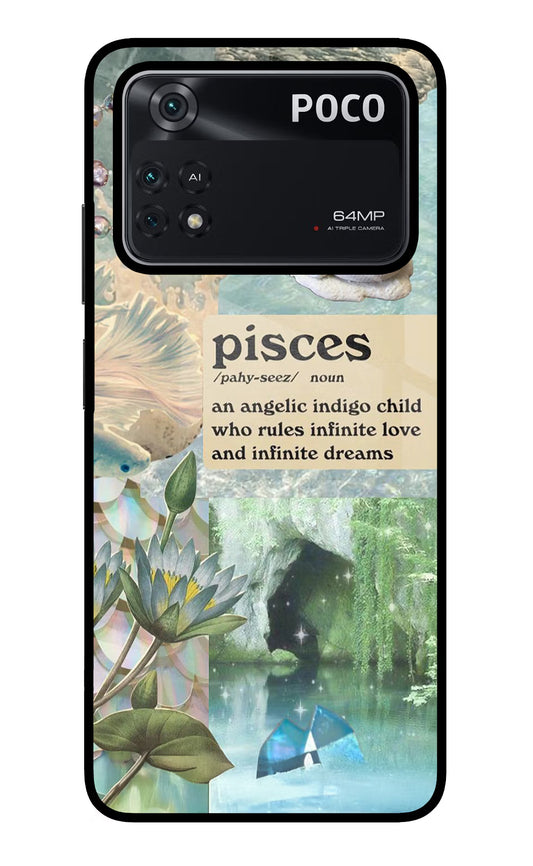 Pisces Zodiac Poco M4 Pro 4G Glass Case