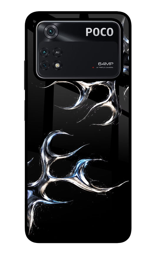 Chrome Tribal Poco M4 Pro 4G Glass Case