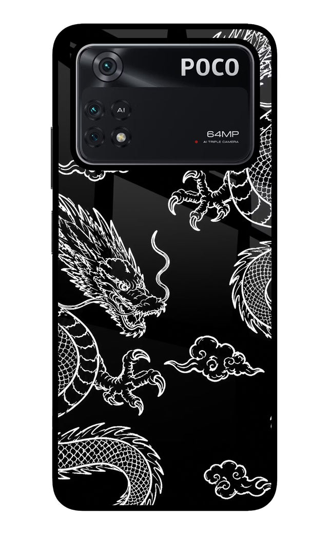 Twin Dragons Poco M4 Pro 4G Glass Case