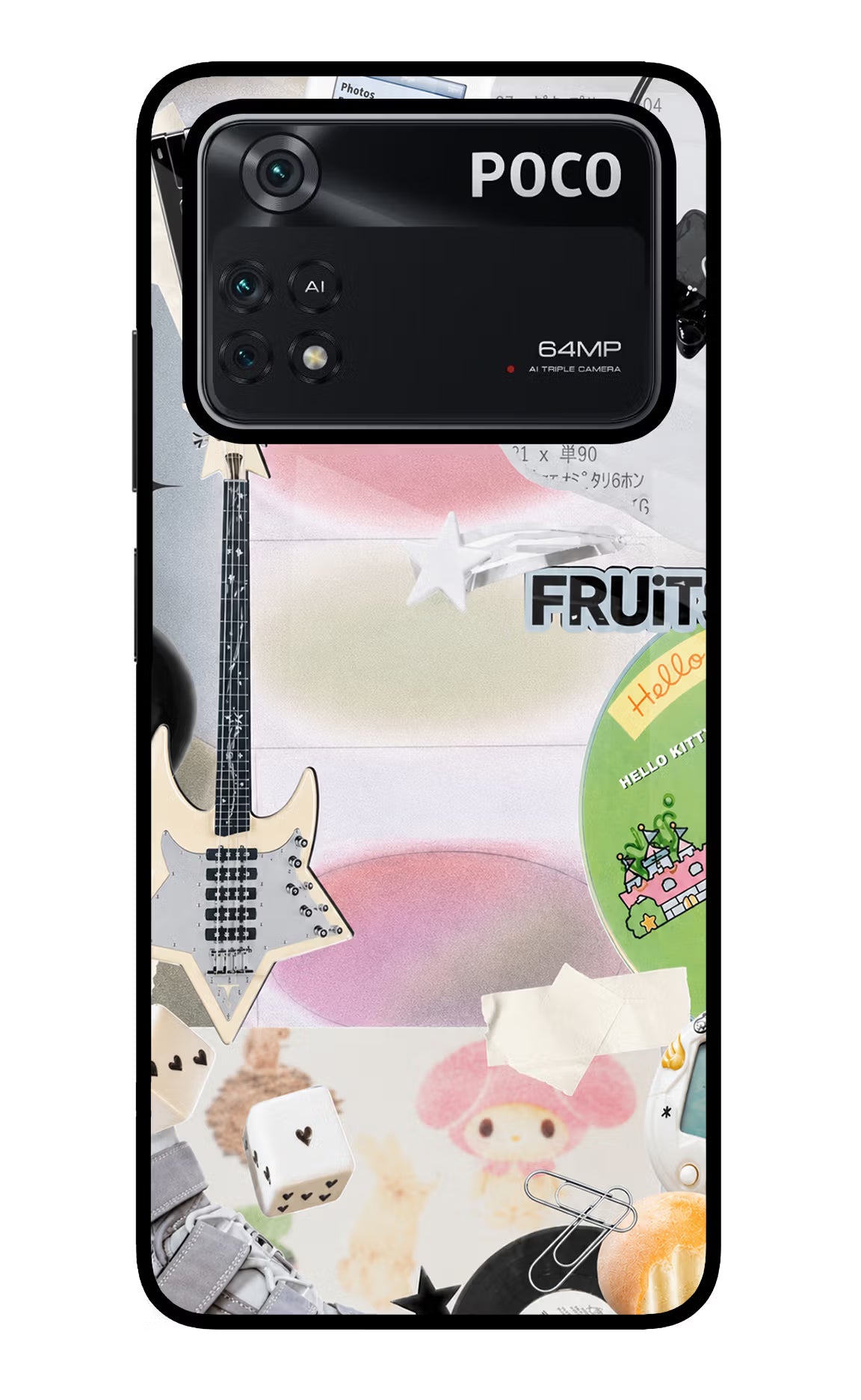 Softcore case Poco M4 Pro 4G Glass Case Back Cover by Casekaro