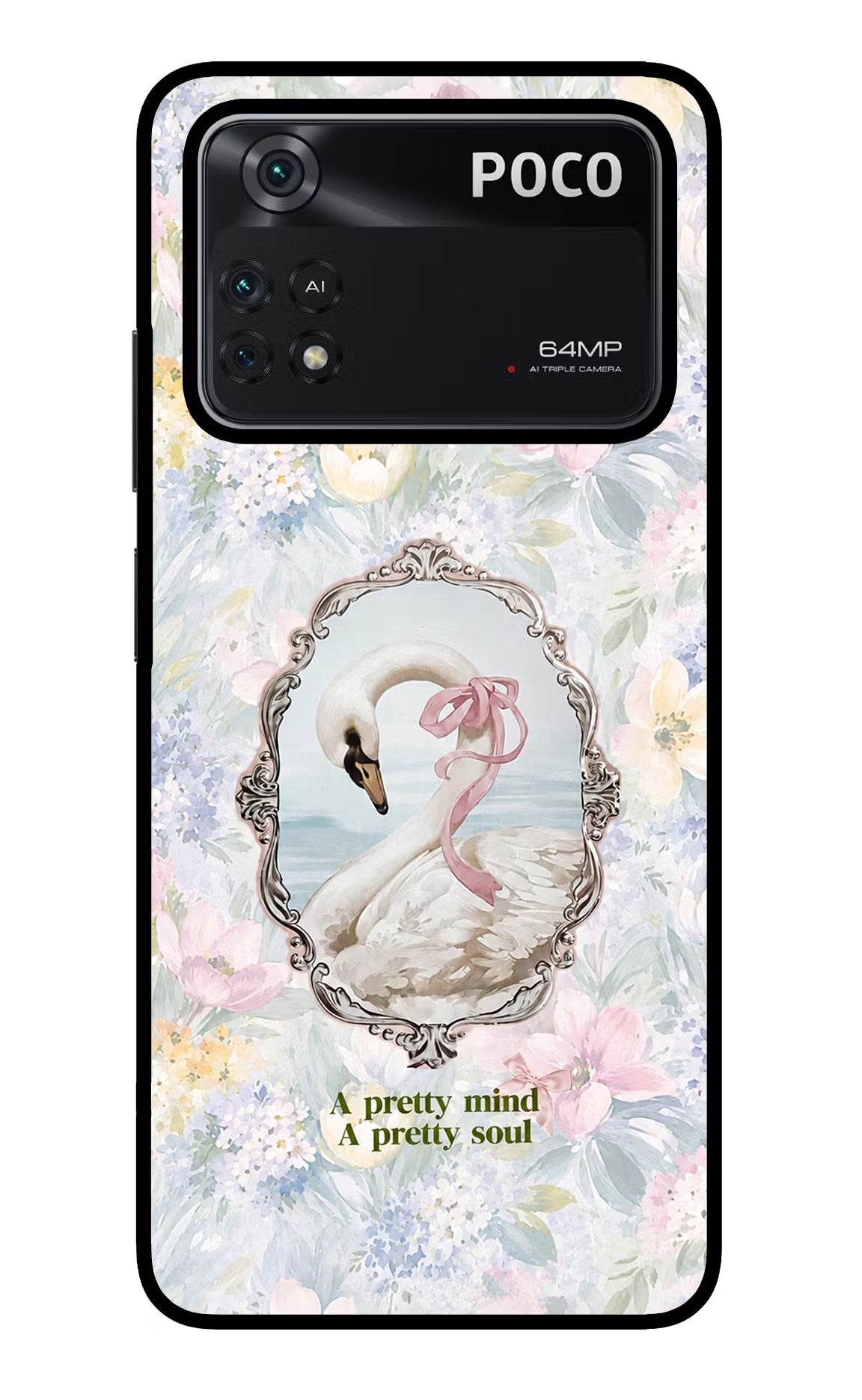 Pretty Mind Pretty Soul Poco M4 Pro 4G Glass Case