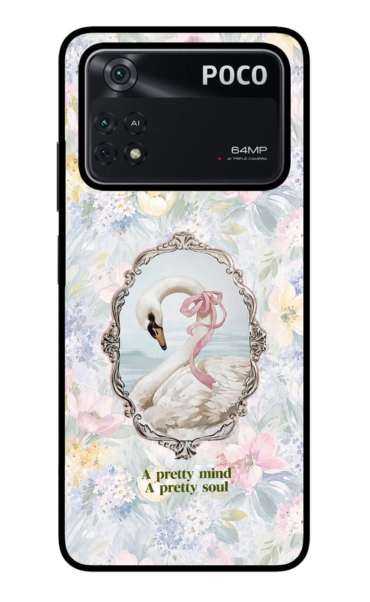 Pretty Mind Pretty Soul Poco M4 Pro 4G Glass Case