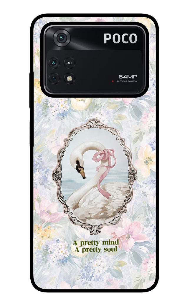 Pretty Mind Pretty Soul Poco M4 Pro 4G Glass Case