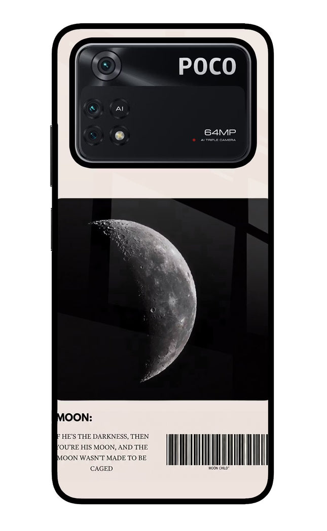 Moon Phase Poco M4 Pro 4G Glass Case