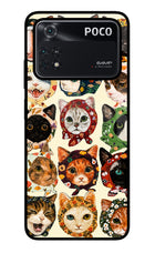 Cool Cat Poco M4 Pro 4G Glass Case