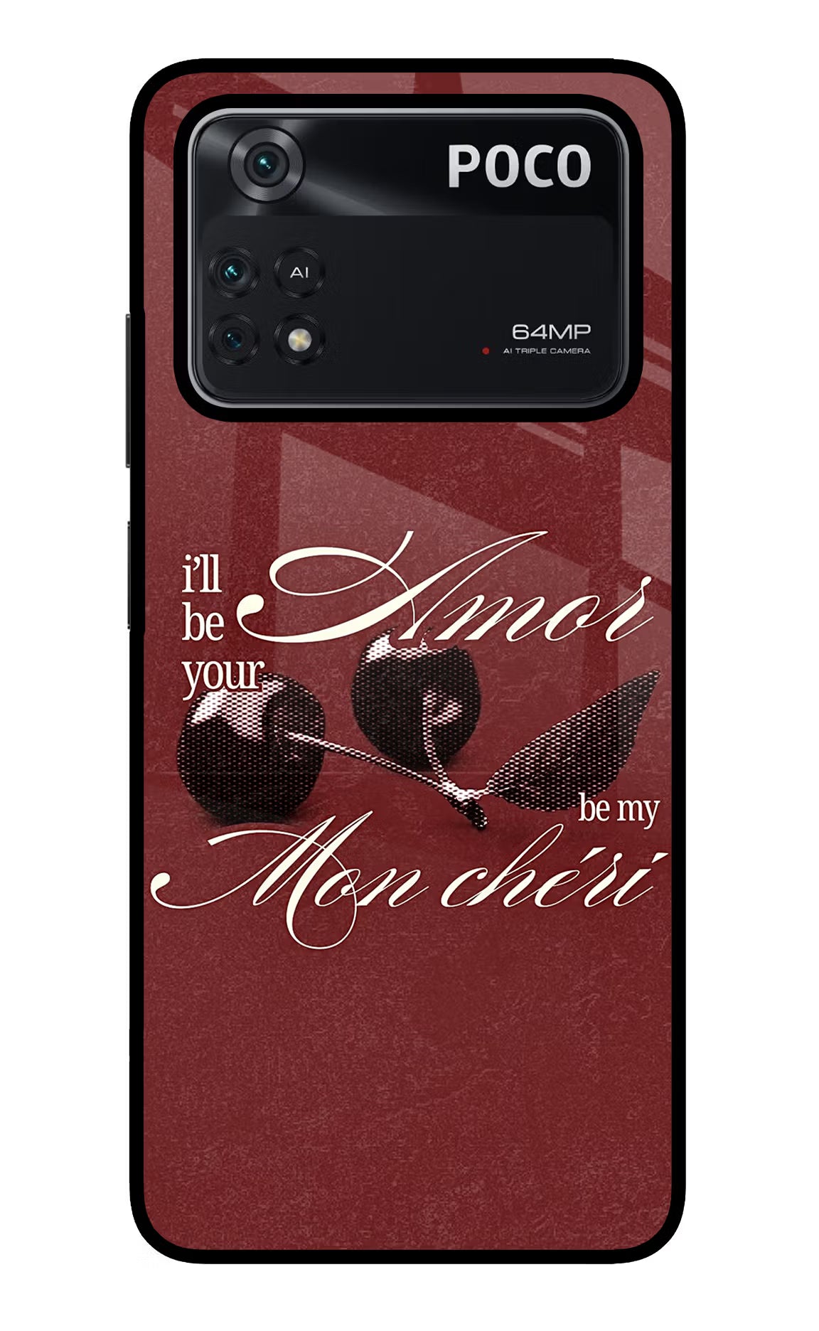 Velvet Cherry Poco M4 Pro 4G Glass Case