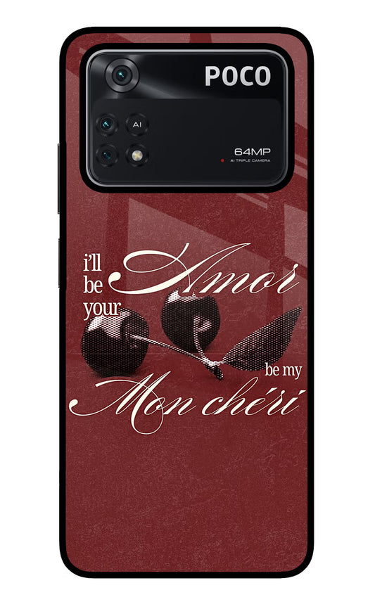 Velvet Cherry Poco M4 Pro 4G Glass Case