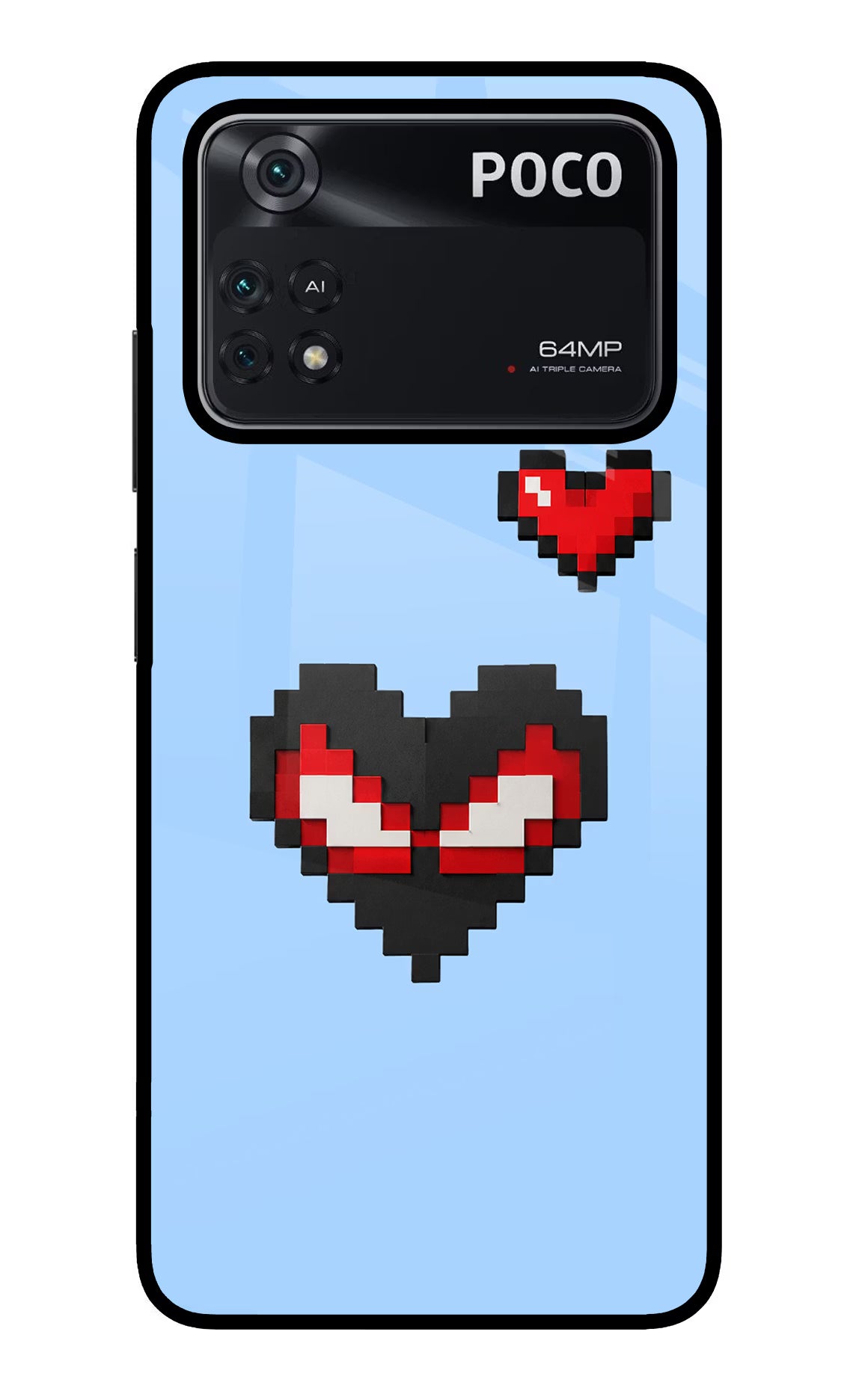 Peter Heart Poco M4 Pro 4G Glass Case