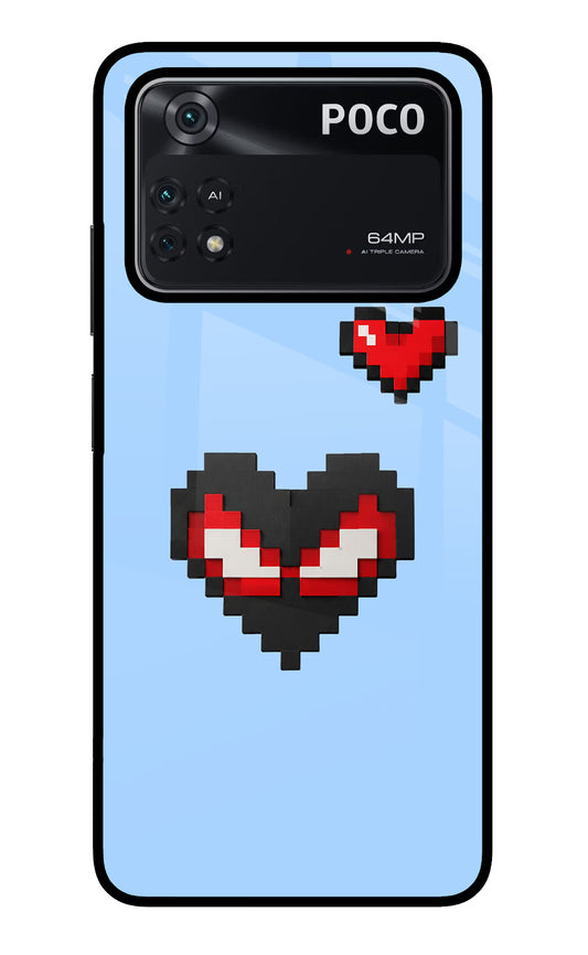 Peter Heart Poco M4 Pro 4G Glass Case