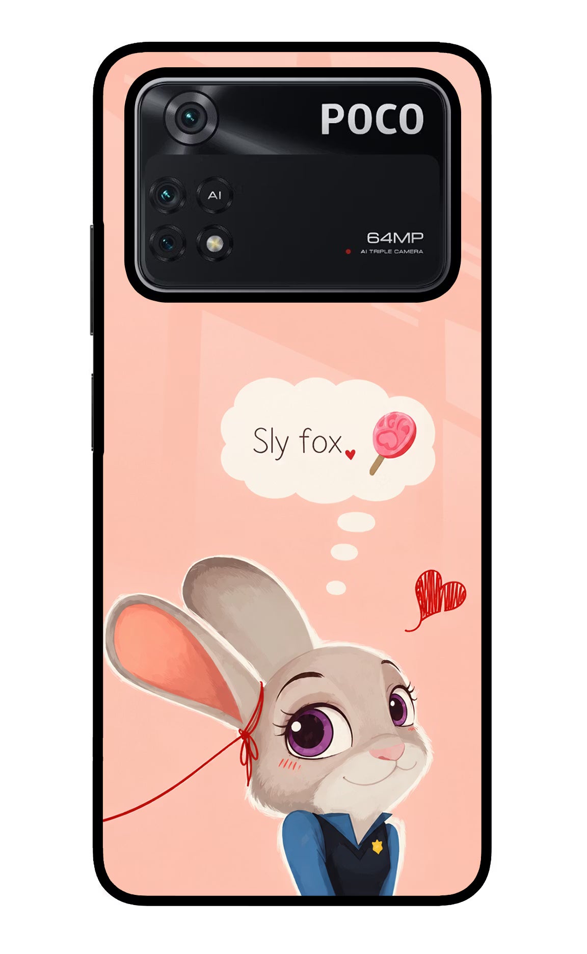 Judy Charm Poco M4 Pro 4G Glass Case