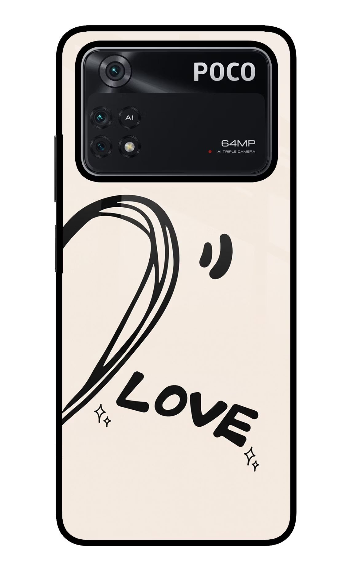 Soul Line Poco M4 Pro 4G Glass Case
