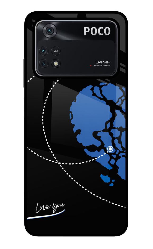 Love Orbit Poco M4 Pro 4G Glass Case