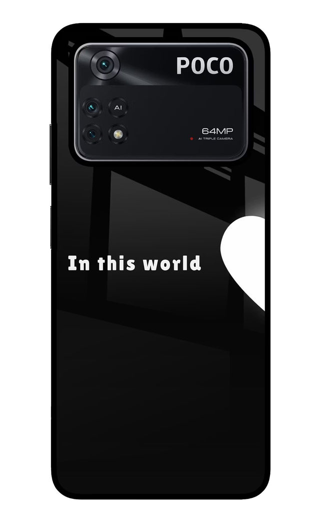 This World Poco M4 Pro 4G Glass Case