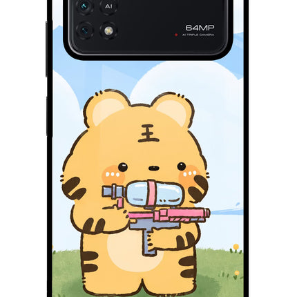 Tiger Treat Poco M4 Pro 4G Glass Case