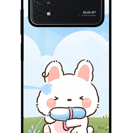 Bunny Treat Poco M4 Pro 4G Glass Case