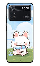 Bunny Treat Poco M4 Pro 4G Glass Case