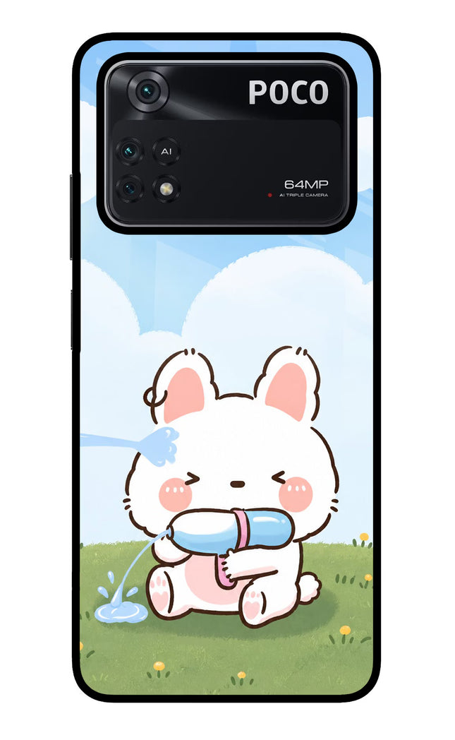 Bunny Treat Poco M4 Pro 4G Glass Case