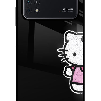 Kitty Charm Poco M4 Pro 4G Glass Case