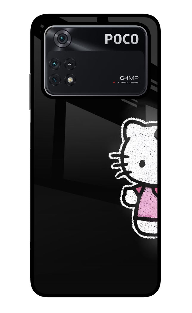 Kitty Charm Poco M4 Pro 4G Glass Case