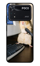 Hacker Hamster Poco M4 Pro 4G Glass Case