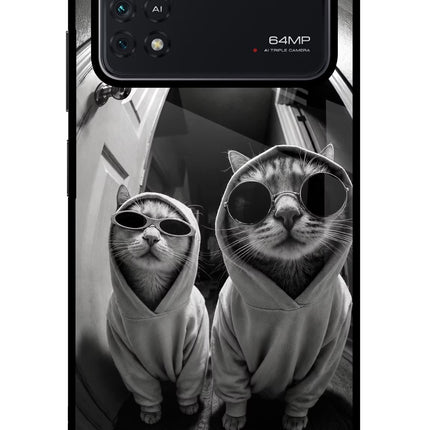 Hood Cats Poco M4 Pro 4G Glass Case