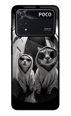 Hood Cats Poco M4 Pro 4G Glass Case