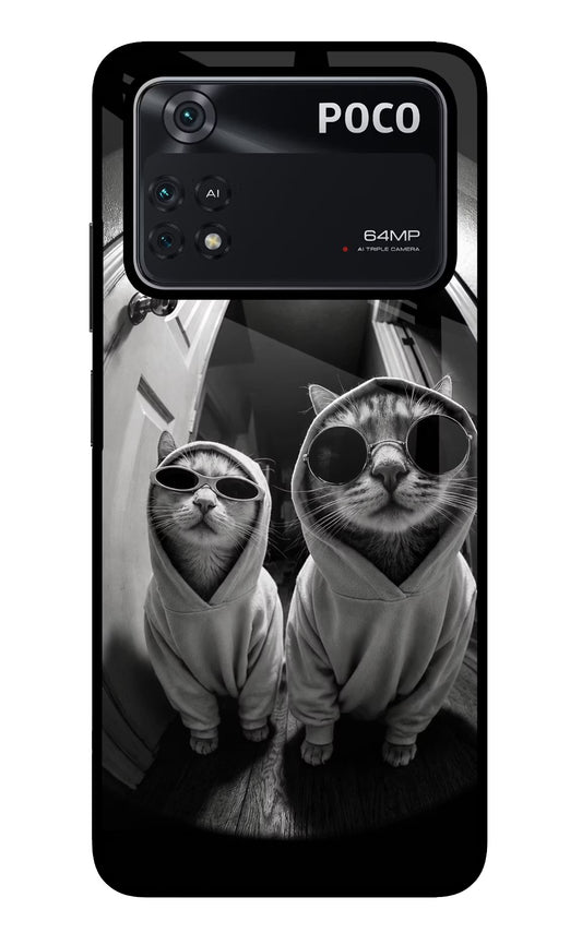 Hood Cats Poco M4 Pro 4G Glass Case