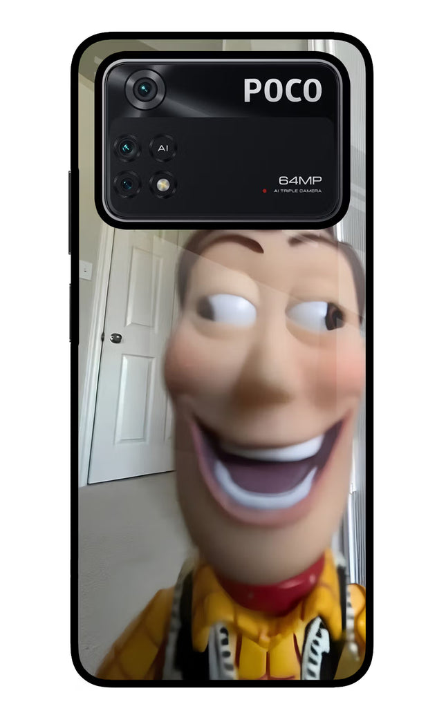 Side Eye Woody Poco M4 Pro 4G Glass Case