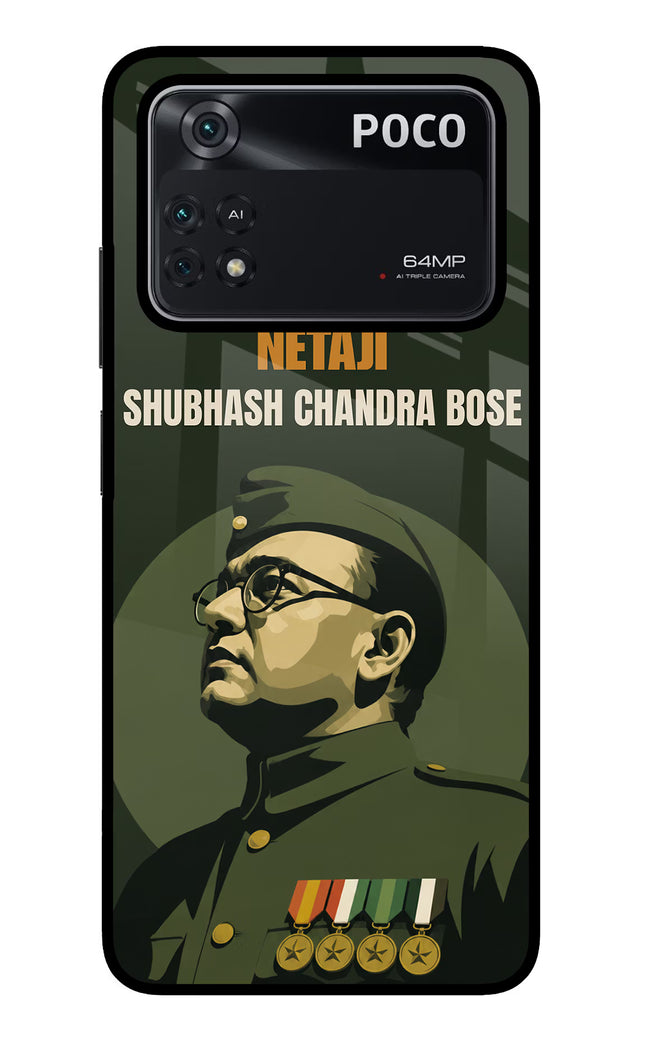 Netaji Legacy Poco M4 Pro 4G Glass Case