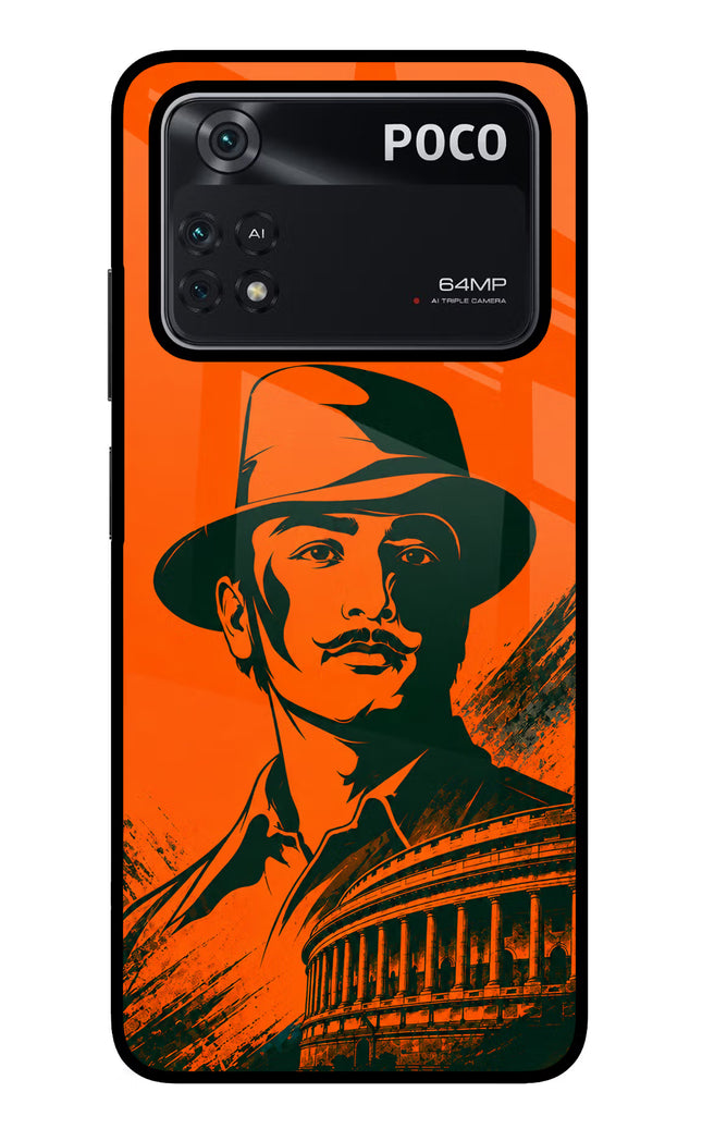 Bhagat Singh Legacy Poco M4 Pro 4G Glass Case
