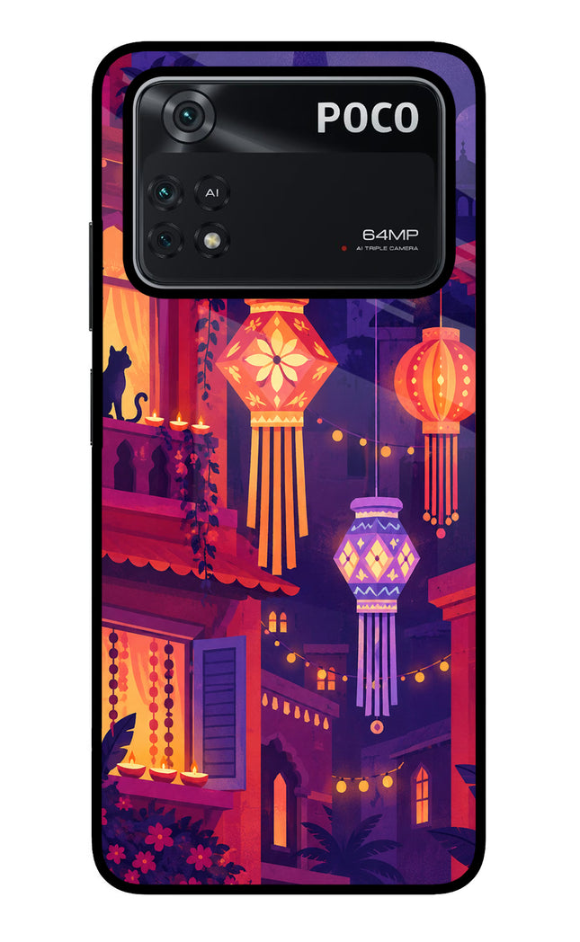 Lantern Lane Poco M4 Pro 4G Glass Case