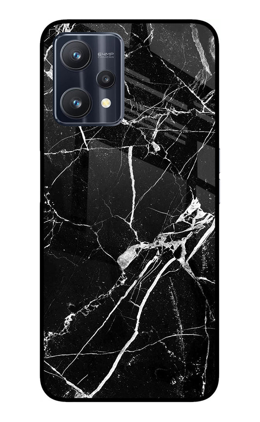 Black Marble Pattern Realme 9 Pro 5G Glass Case