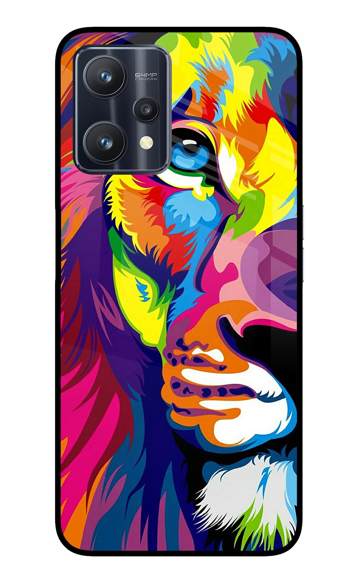 Lion Half Face Realme 9 Pro 5G Back Cover