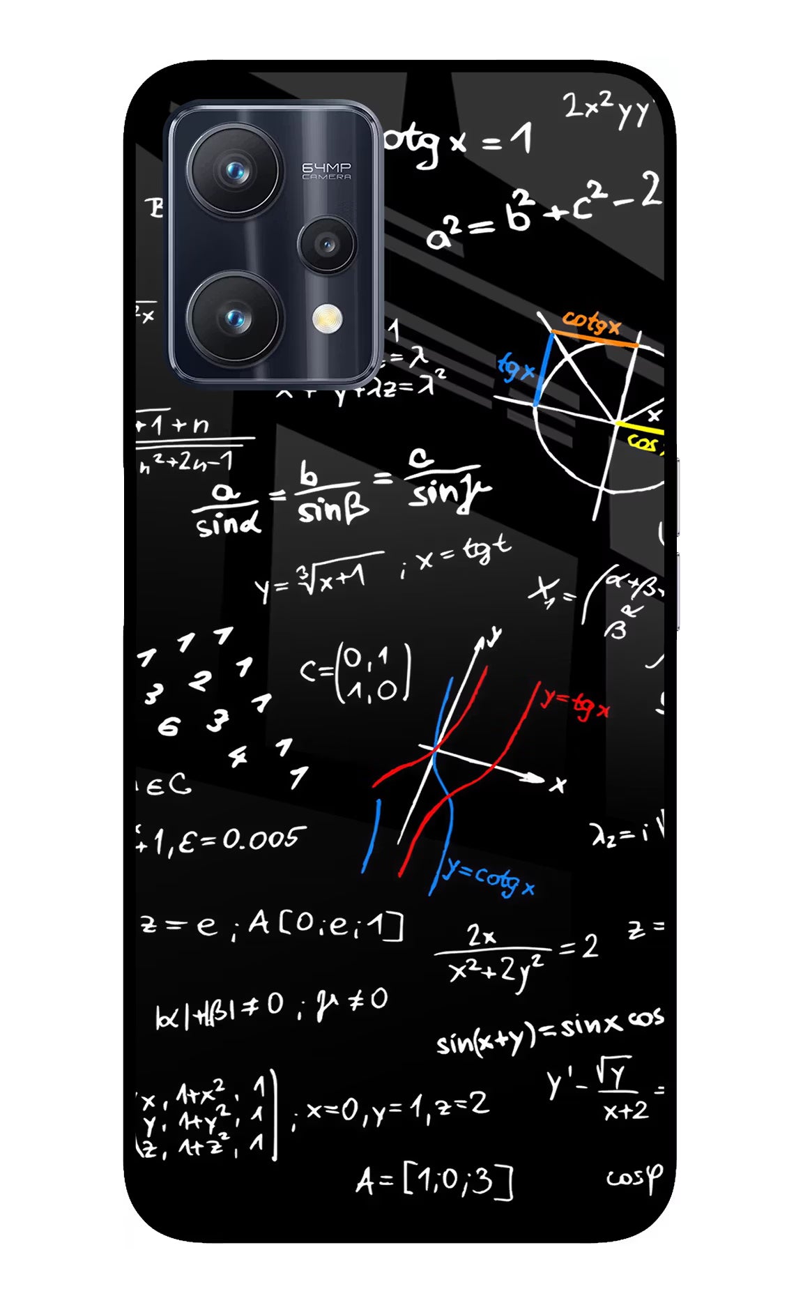 Mathematics Formula Realme 9 Pro 5G Glass Case Back Cover by Casekaro