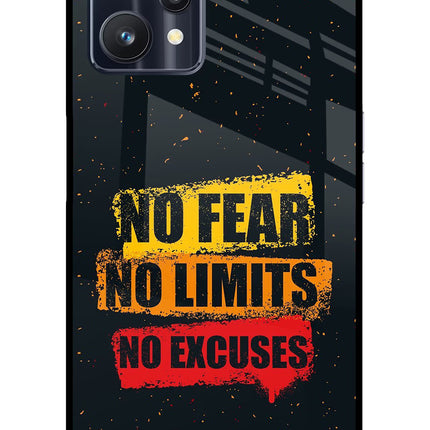 No Fear No Limits No Excuse Realme 9 Pro 5G Glass Case