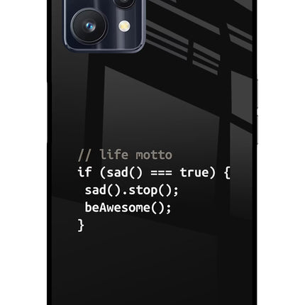 Life Motto Code Realme 9 Pro 5G Glass Case