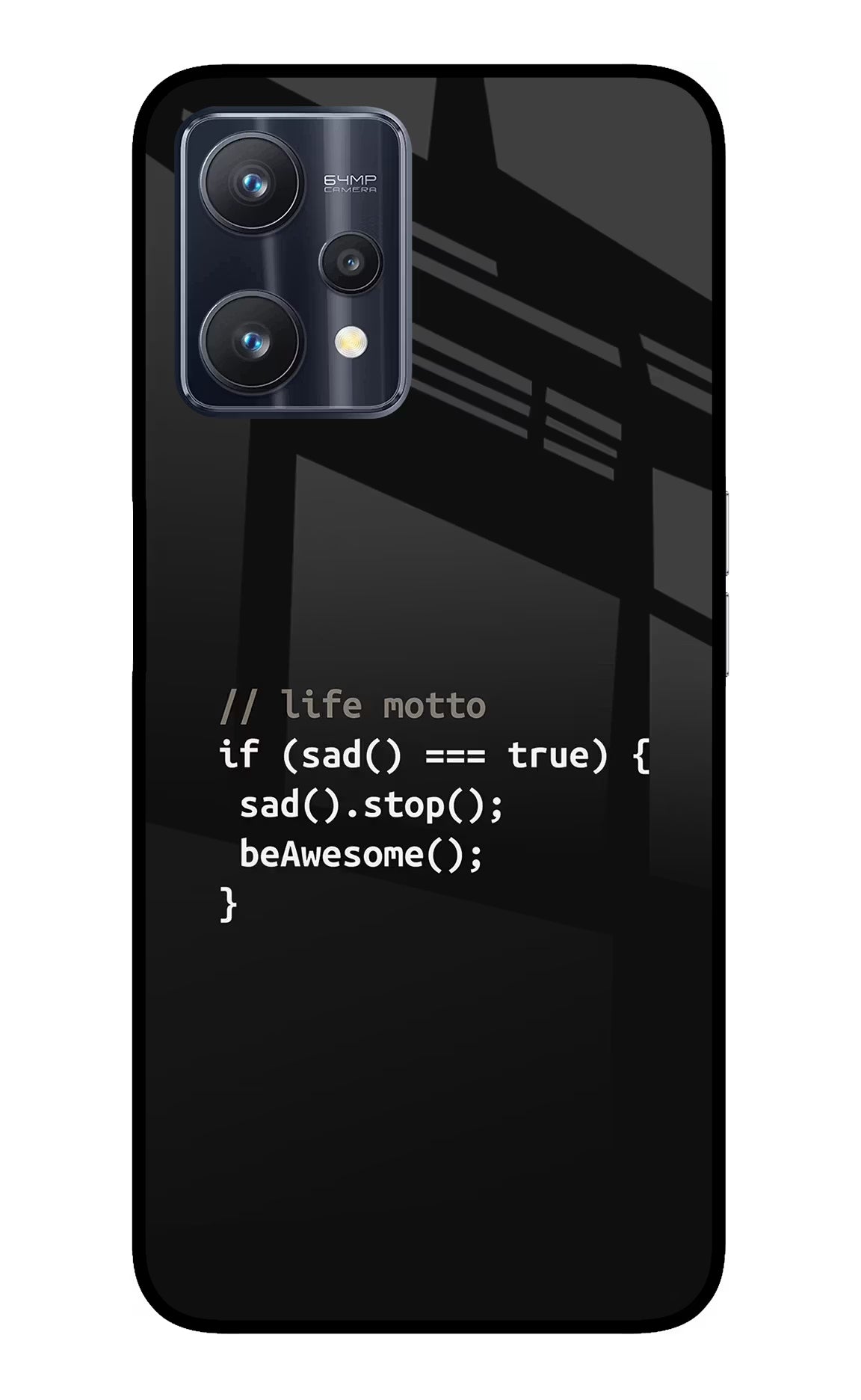 Life Motto Code Realme 9 Pro 5G Glass Case Back Cover by Casekaro