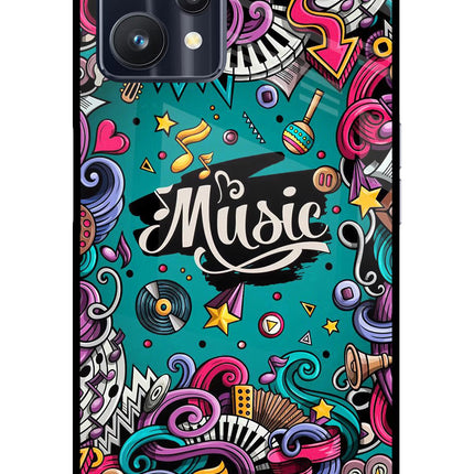 Music Graffiti Realme 9 Pro 5G Glass Case