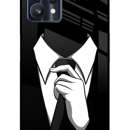 Black Tie Realme 9 Pro 5G Glass Case