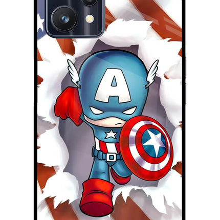 Captain America Realme 9 Pro 5G Glass Case