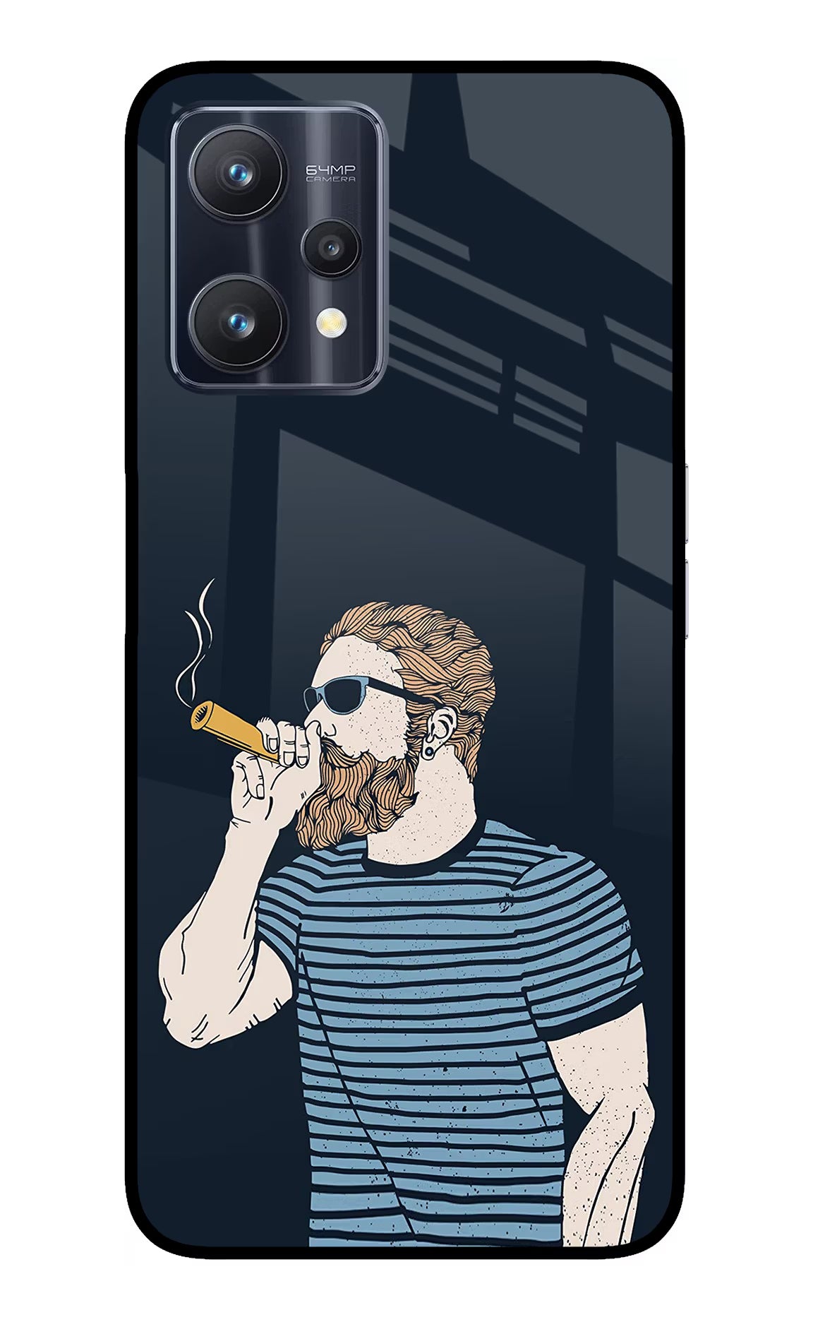 Smoking Realme 9 Pro 5G Glass Case Back Cover by Casekaro